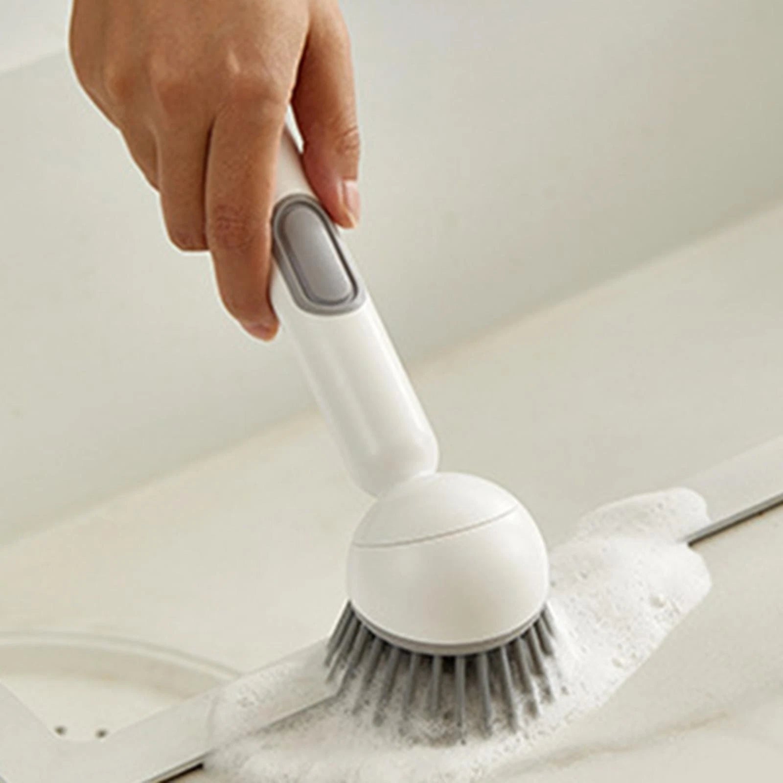 Long-Handled Rotating Pot Brush for Kitchen Use Pot Scrubber Oil-Resistant & Non-Scratch Multi-Purpose